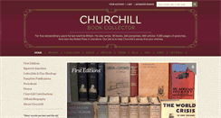 Desktop Screenshot of churchillbookcollector.com