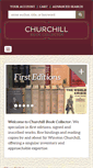 Mobile Screenshot of churchillbookcollector.com
