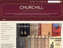Tablet Screenshot of churchillbookcollector.com